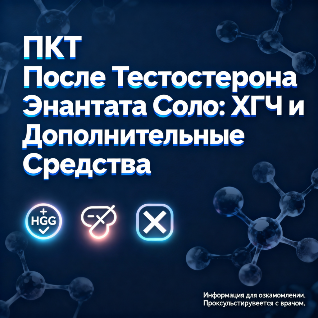 Тестостерон Энантат ПКТ: После Курса, Кломид, Тамоксифен, ХГЧ, Восстановление, Схемы, Длительность